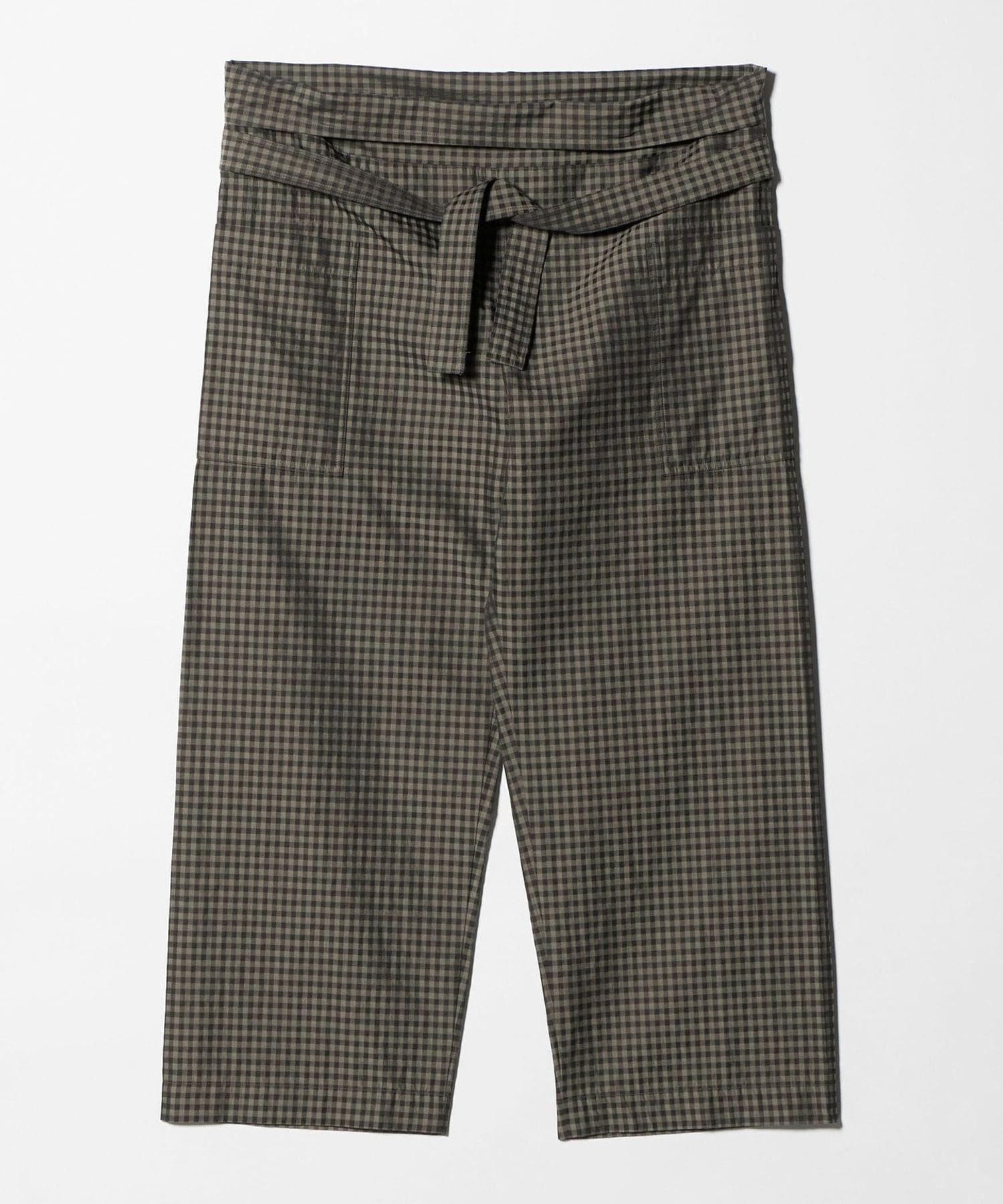 【As, 】エス Sucker pantsギンガムチェック ts(s)＞Gingham Plaid Jacquard Thai Pants/ギンガムチェック タイ パンツ