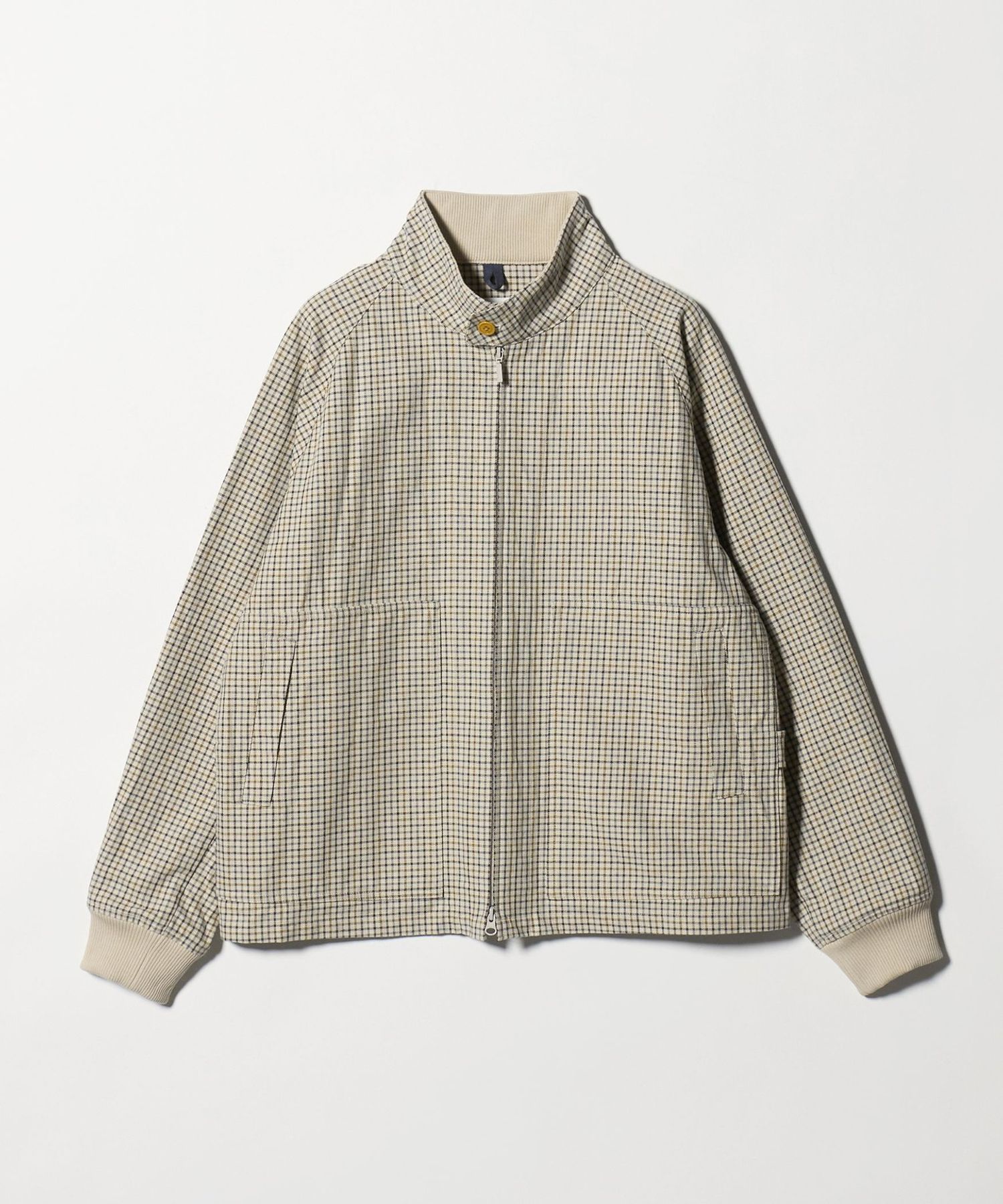 ts(s)＞Smoky Basic Plaid Zip Front Harrington Jacket/チェック