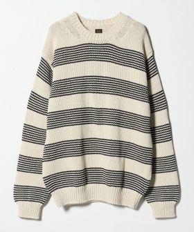 BATONER/【別注】＜BATONER＞ SIGNATURE BORDER CREW NECK/シグネチャー ボーダー クルーネック ニット/ニット / セーター