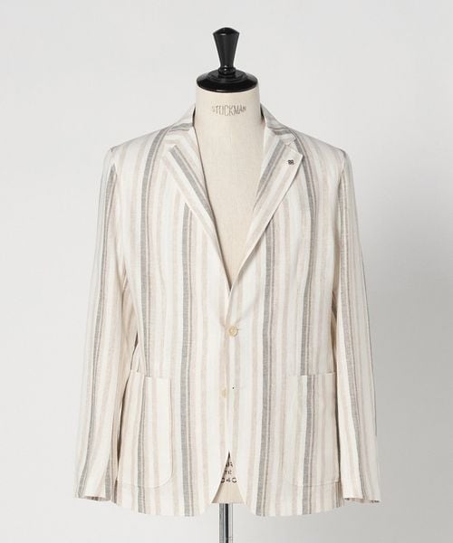 TAGLIATORE/＜TAGLIATORE＞ マルチ ストライプ シングル 2ボタン テーラードジャケット/テーラードジャケット