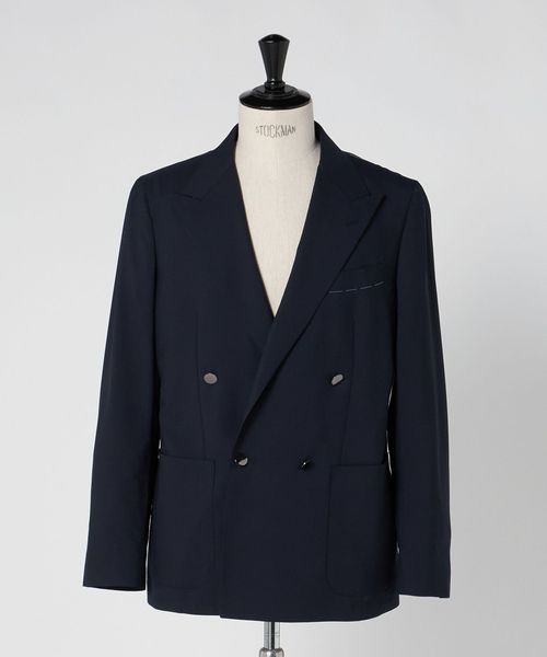 UNITED ARROWS/ウール モヘヤ 4ボタン ダブルブレストブレザー S‐MODEL/テーラードジャケット