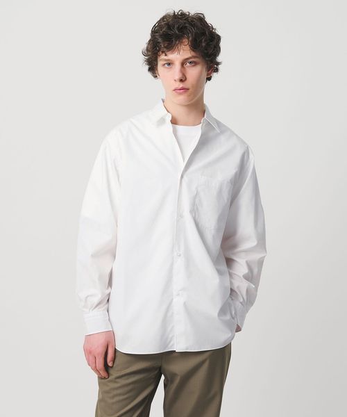 UNITED ARROWS/カリビアーナミルズ ポプリン レギュラーカラーシャツ/シャツ / ブラウス