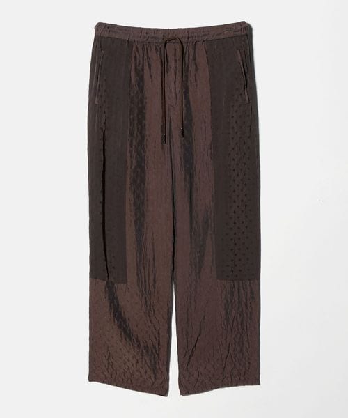 mando/＜mando＞ ブラウン エンブロイダリー イージーパンツ/イージーパンツ
