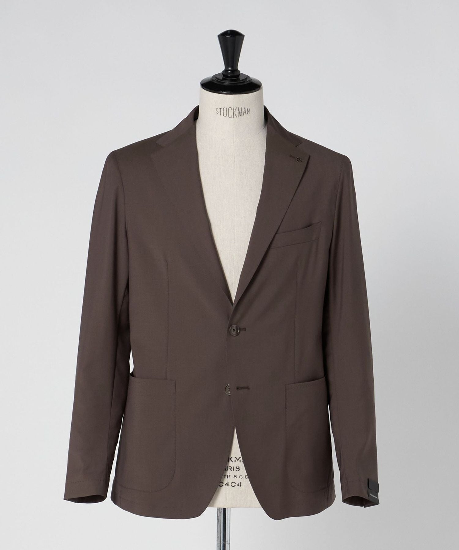 TAGLIATORE テーラードジャケット ブラウン TAGLIATORE＞ブラウン ソリッド シングル 2ボタン テーラードジャケット