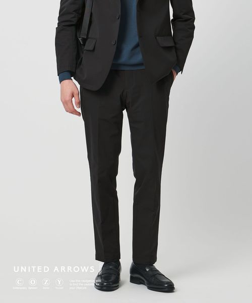 UNITED ARROWS/ダブルクロス ノープリーツ パンツ UA COZY ウォッシャブル ２WAYストレッチ はっ水/セットアップ パンツ