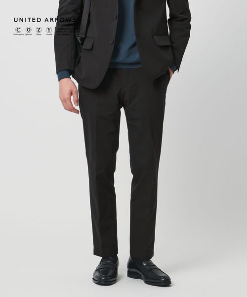 UNITED ARROWS/ダブルクロス ノープリーツ パンツ UA COZY ウォッシャブル ２WAYストレッチ はっ水/セットアップ パンツ