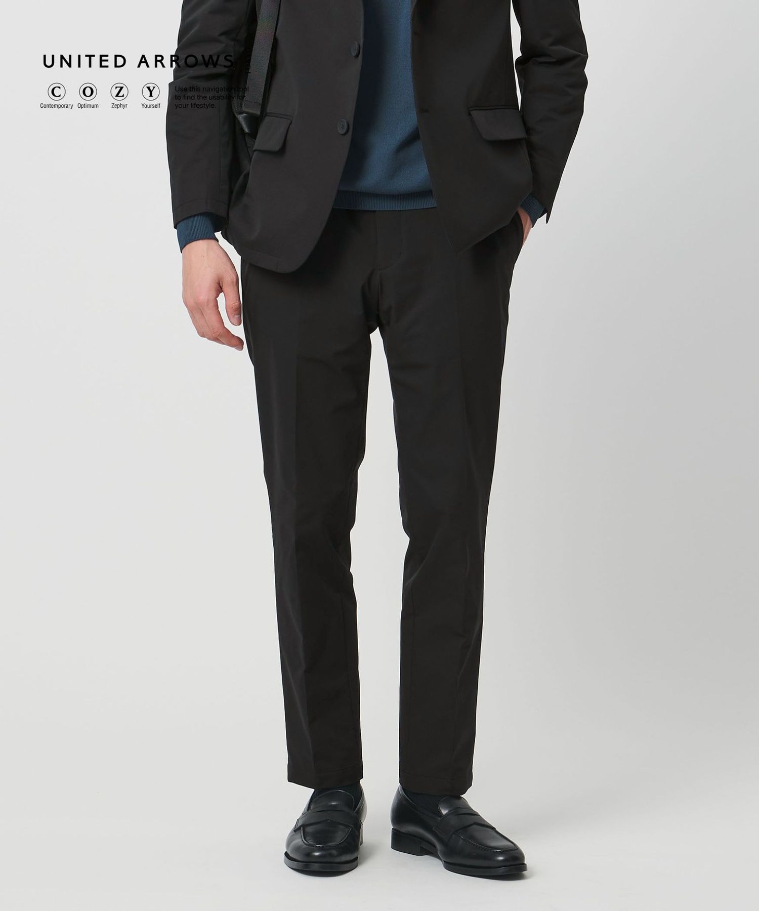 ダブルクロス ノープリーツ パンツ UA COZY ウォッシャブル 2WAY