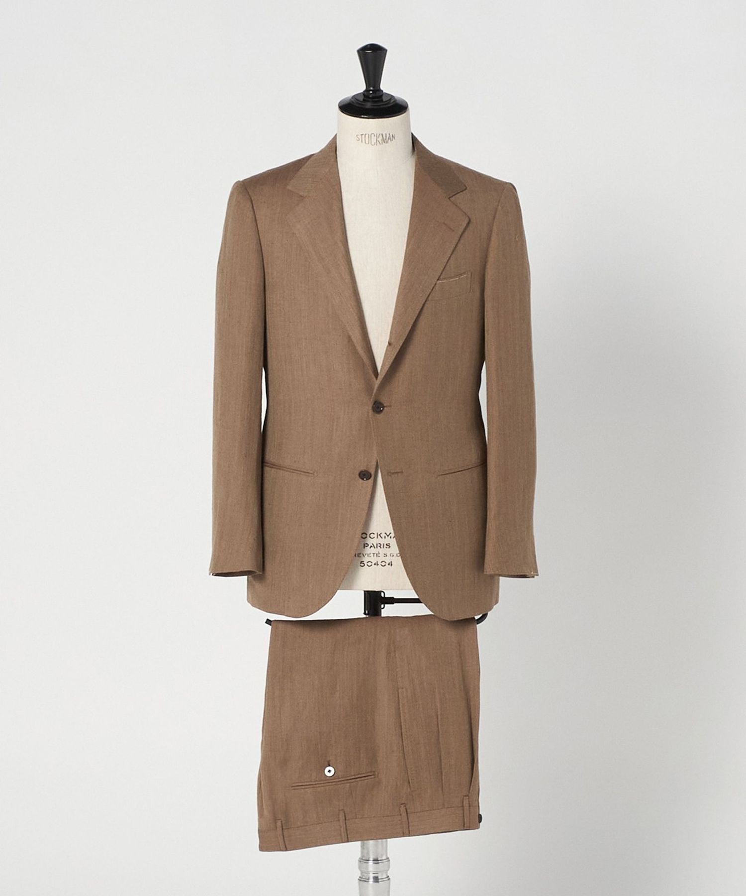 SOVEREIGN＞ハンドライン ヘリンボーン シングル 3ボタン スーツ