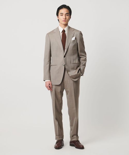 UNITED ARROWS/Vitale Barberis Canonico ヘリンボーン シングル 3ボタン スーツ MC―MODEL 撥水/スーツ / セットアップ