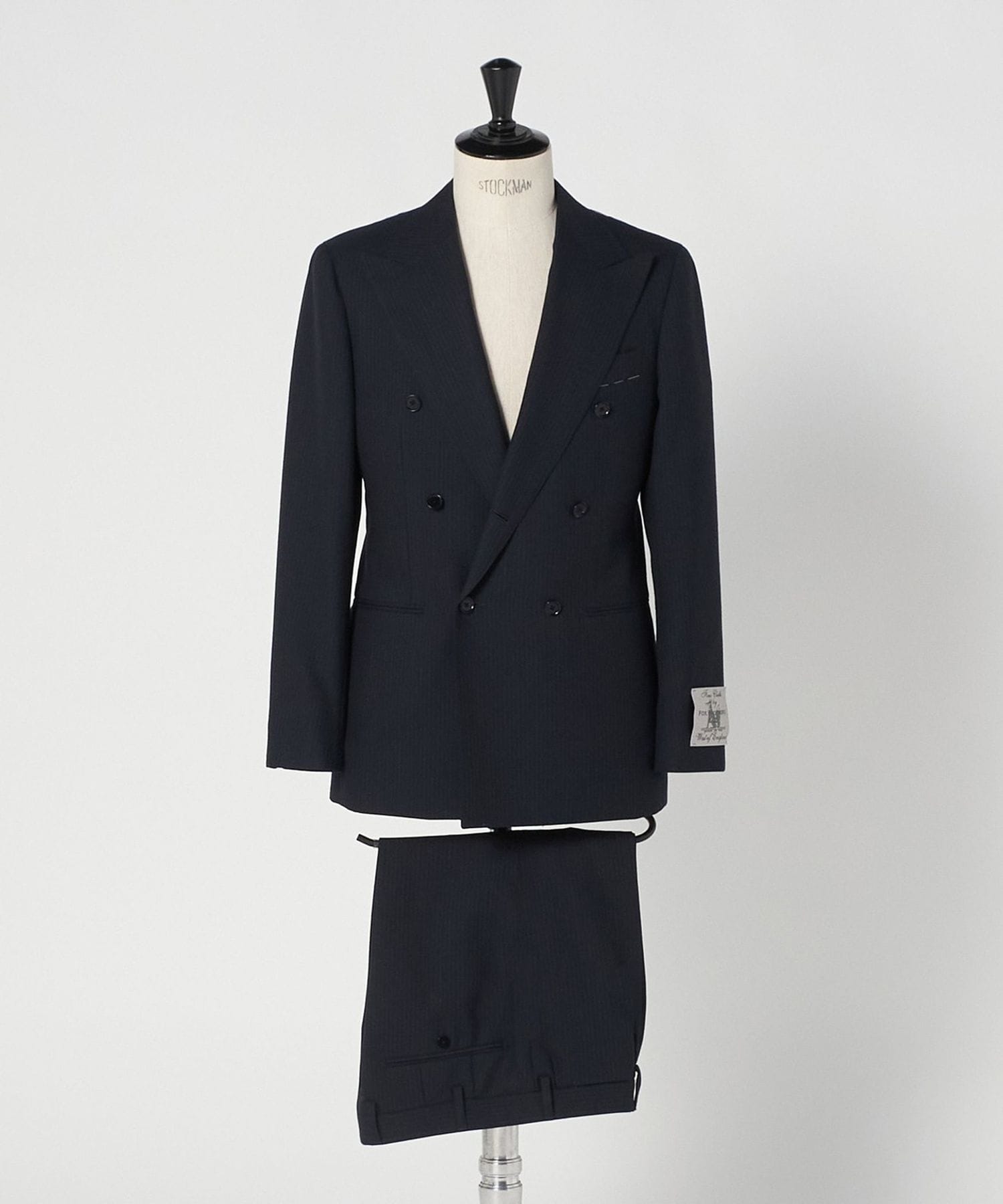 FOX BROTHERS ストライプ ダブル 6ボタン スーツ MC―MODEL