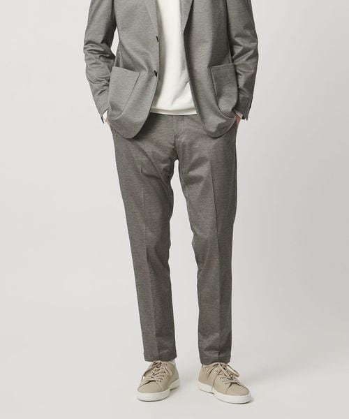 UNITED ARROWS/モックロディ ノープリーツ パンツ UA COZY ウォッシャブル ストレッチ/セットアップ パンツ