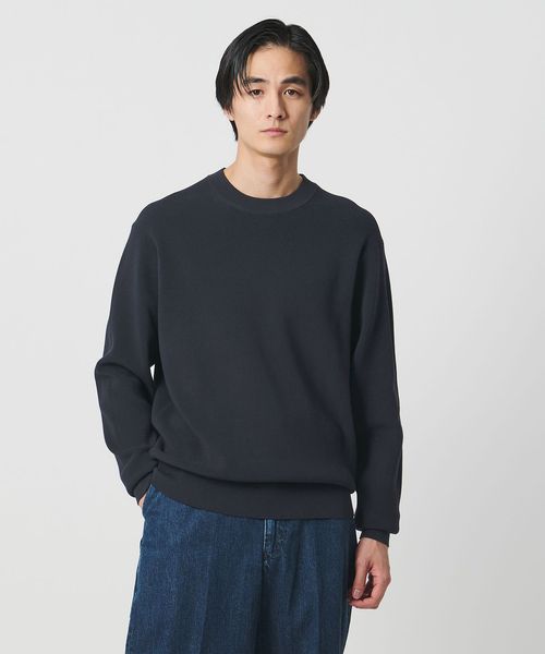 UNITED ARROWS/コットン/ポリエステル アゼ クルーネックニット/ニット / セーター