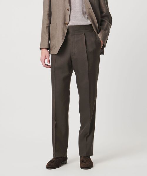 UNITED ARROWS/サイドアジャスター 1プリーツ スラックス/スラックス