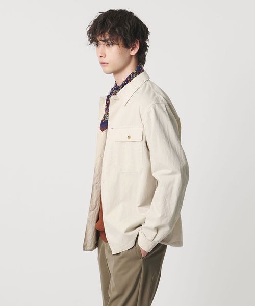 UNITED ARROWS/ツイル ミリタリー オーバーシャツ/シャツ / ブラウス