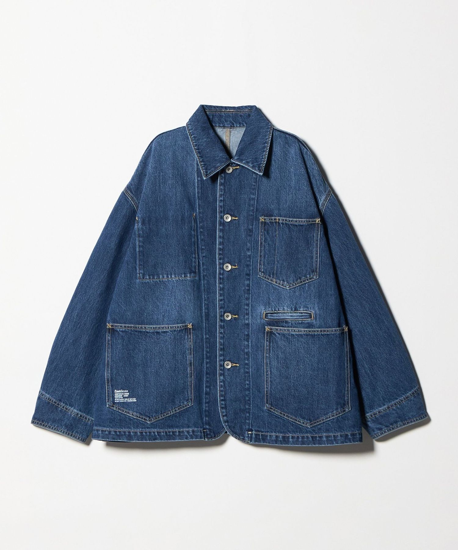 FreshService＞CORPORATE DENIM ENGINEER JACKET/ウォッシュド デニム