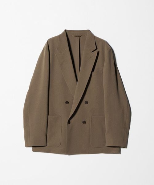 UNITED ARROWS/ポリエステルサブレ オーディナリー ダブル 4ボタン ジャケット/テーラードジャケット