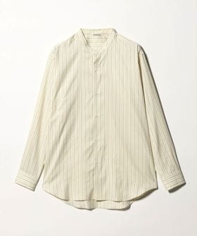 AURALEE/＜AURALEE＞COTTON SILK STRIPE STAND COLLAR SHIRT/ストライプ スタンドカラー シャツ/シャツ / ブラウス