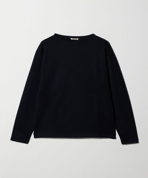 AURALEE/＜AURALEE＞DOUBLE JERSEY BOAT NECK PULLOVER/ボートネック プルオーバー/Tシャツ / カットソー