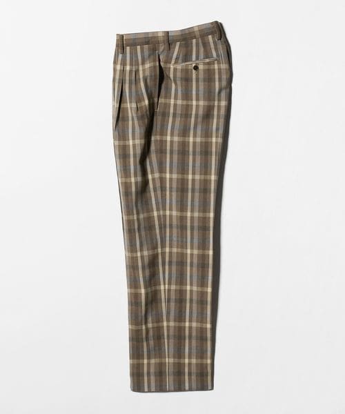 AURALEE/＜AURALEE＞SUPER FINE TROPICAL WOOL CHECK TWOTUCK SLACKS/チェック 2プリーツスラックス/スラックス