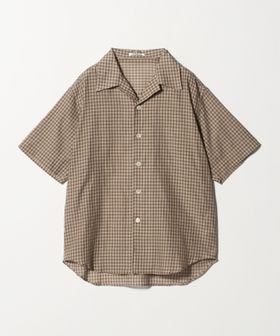 AURALEE/＜AURALEE＞COTTON CHECK HALF SLEEVED SHIRT/チェック ハーフスリーブシャツ/シャツ / ブラウス