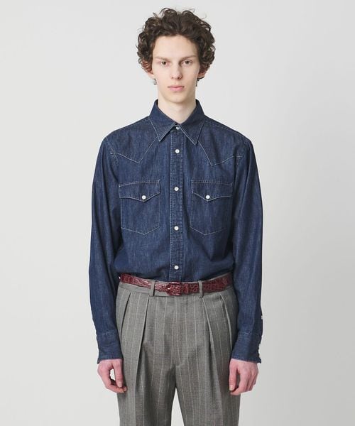 HAND ROOM/【別注】＜HAND ROOM＞ウエスタン デニム シャツ/シャツ / ブラウス