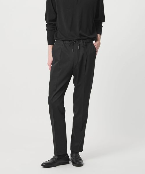 SOVEREIGN/＜SOVEREIGN＞  ウール ギャバジン ハーフギャザー イージースラックス/スラックス