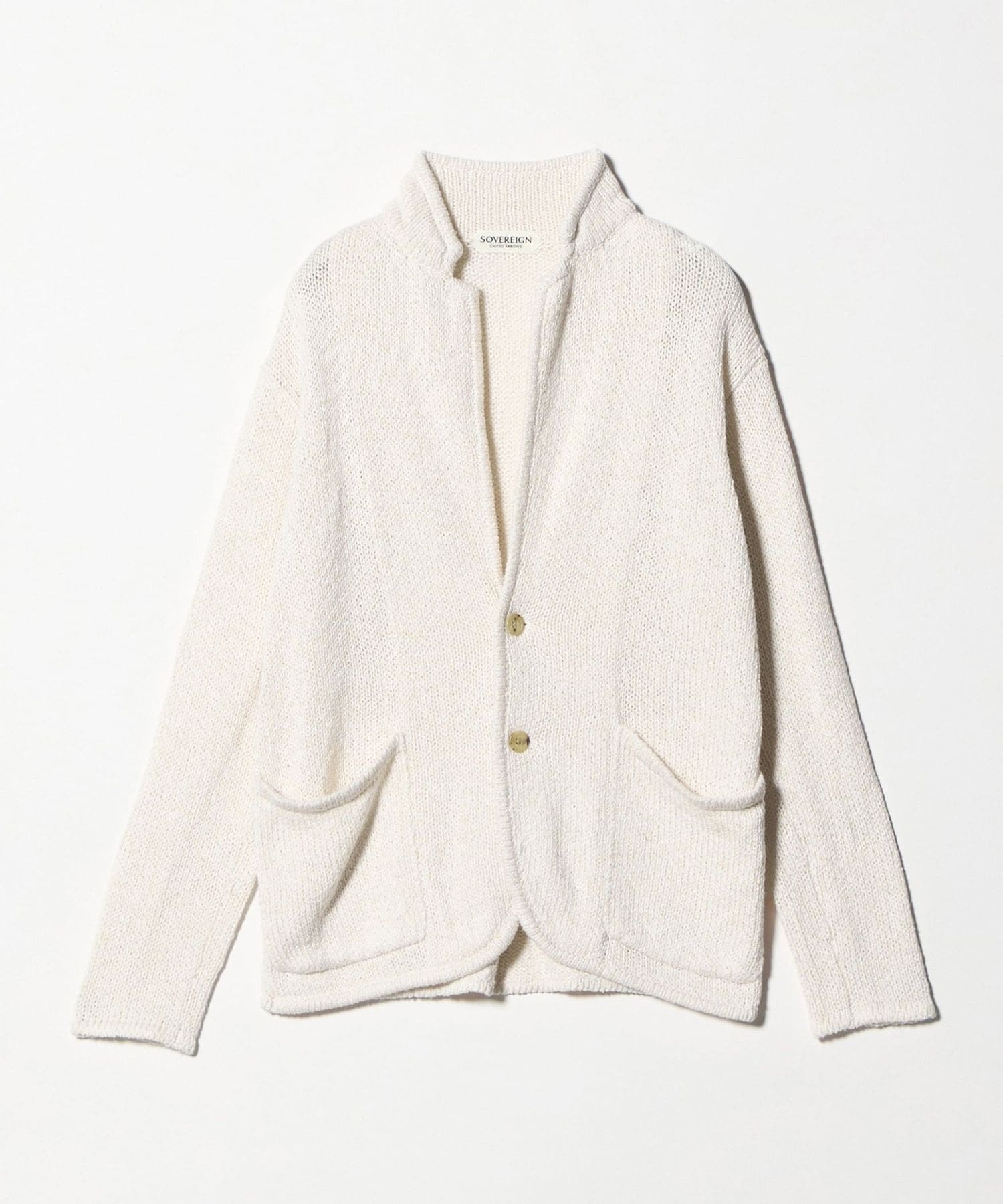 SOVEREIGN＞ コットン ムリネ ニット ジャケット