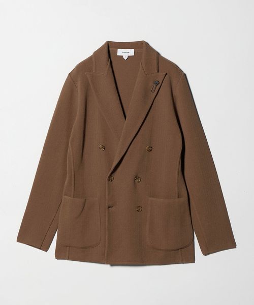 UNITED ARROWS/＜LARDINI＞ダブル 6ボタン ニット ジャケット/テーラードジャケット