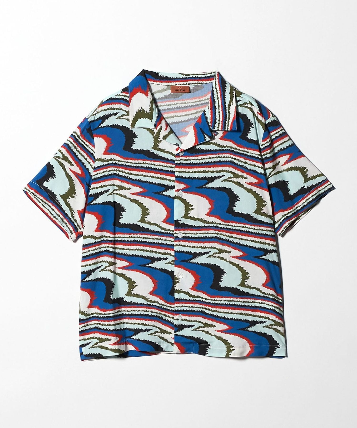MISSONI＞オープンカラー シャツ