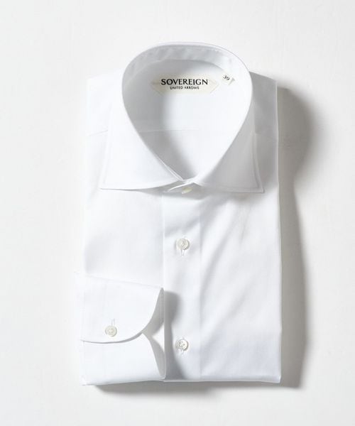 SOVEREIGN/＜SOVEREIGN＞CANCLINI ツイル ハンドライン ワイドカラーシャツ/シャツ / ブラウス