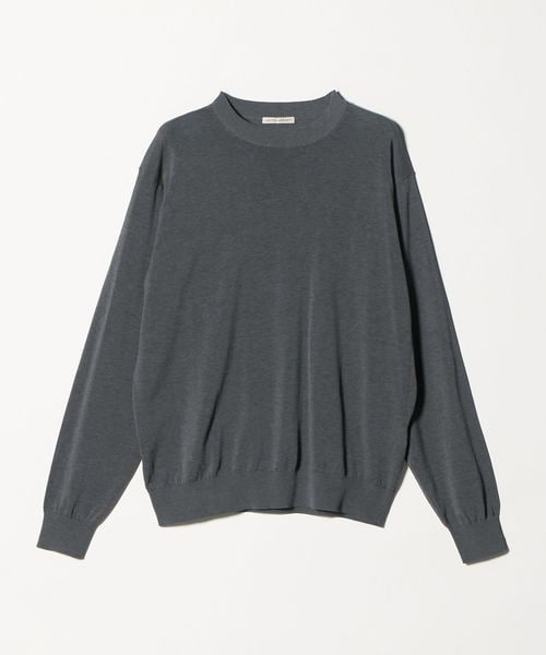 UNITED ARROWS/ハイツイストコットン ハイゲージ クルーネックニット 接触冷感/ニット / セーター