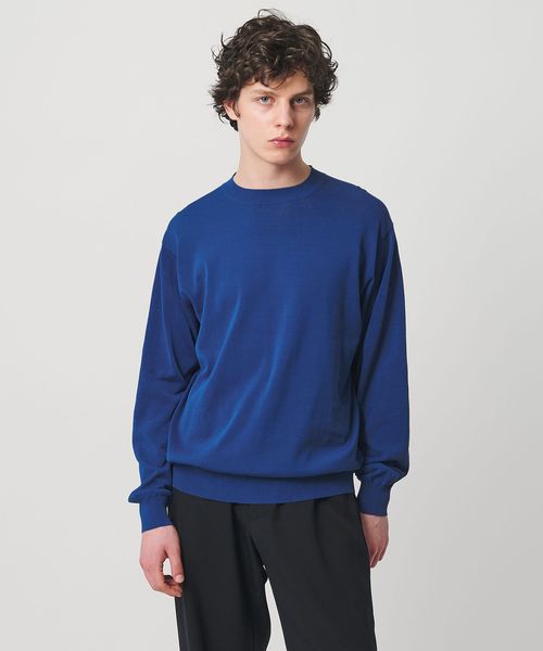 UNITED ARROWS/ハイツイストコットン ハイゲージ クルーネックニット 接触冷感/ニット / セーター