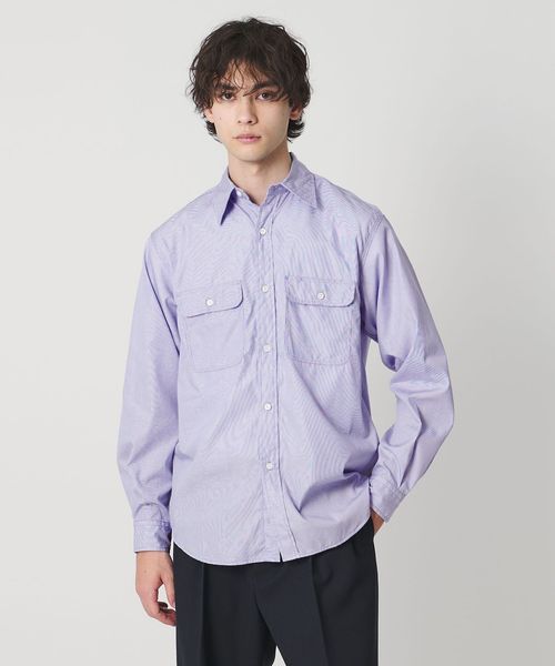 District/＜District＞ ストライプ ダブル ポケット レギュラーカラー シャツ/シャツ / ブラウス