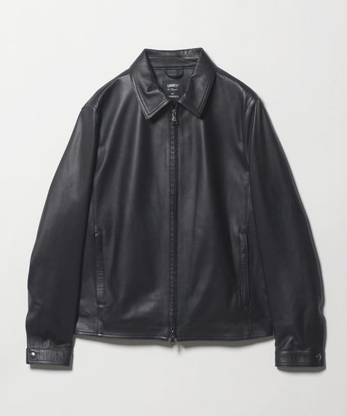 EMMETI/【別注】＜EMMETI＞COLLAR JURI/ カラー シングル ライダース ジャケット/ライダース