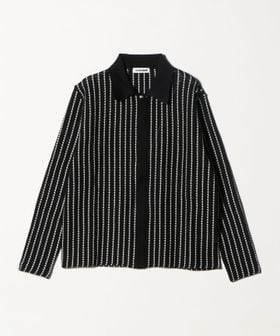 JIL SANDER/＜JIL SANDER＞ ストライプ ジップ ニットシャツ/ニット / セーター