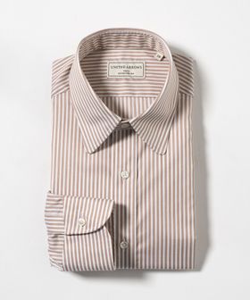 UNITED ARROWS/イージーケア AG ファンシーストライプ ラウンドレギュラーカラー シャツ ー抗菌防臭ー/シャツ / ブラウス