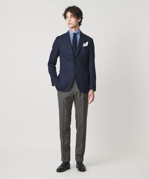 UNITED ARROWS/トロピカル クリース テーパード 1プリーツ スラックス/スラックス