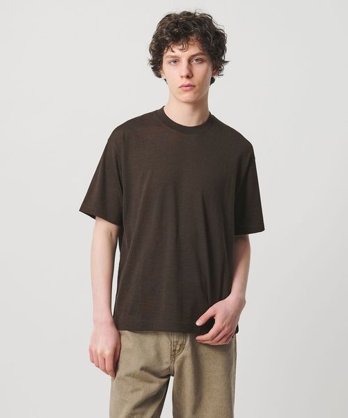 UNITED ARROWS/ウール マイクロボーダーTシャツ/Tシャツ / カットソー