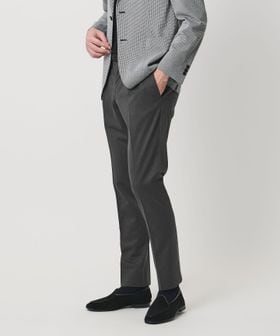 UNITED ARROWS/ジャージー スリムテーパード サイドシャーリング 1プリーツ スラックス/スラックス