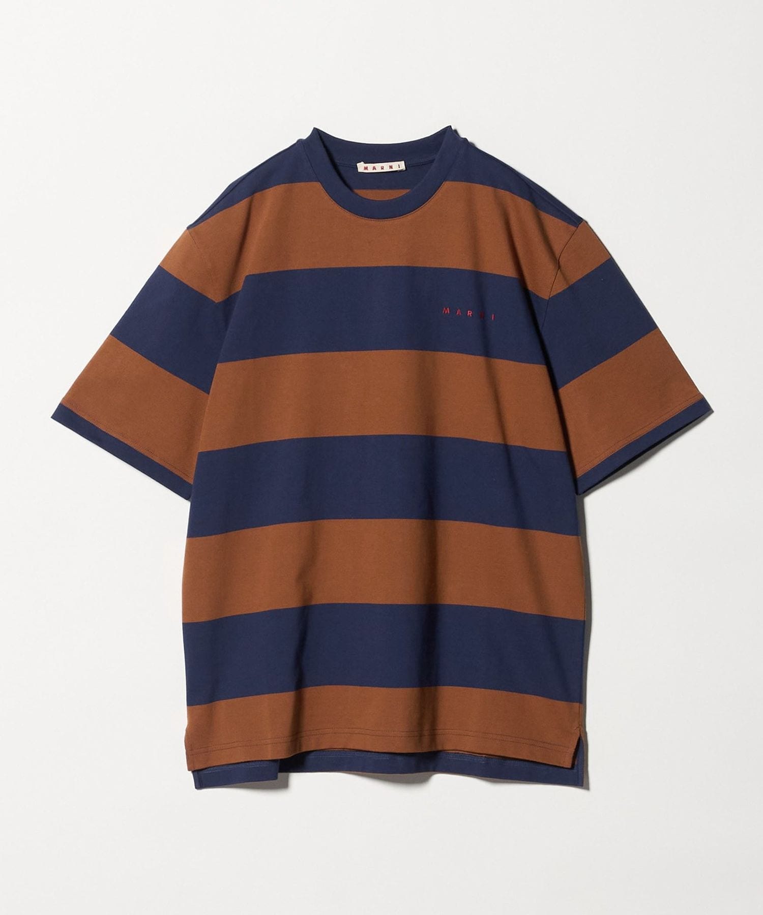 MARNI＞マキシストライプ コットンTシャツ