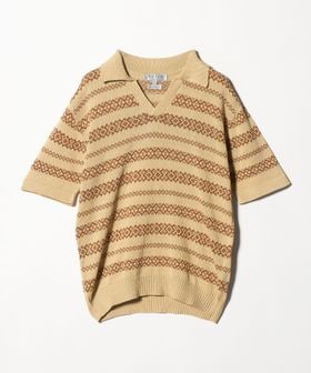 RAFFA MOLINA/＜RAFFA MOLINA＞エスニック ボーダー スキッパー ニット/ニット / セーター