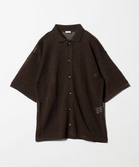 SEEALL/＜SEEALL＞MESH KNIT SHIRT/メッシュ ニット シャツ/シャツ / ブラウス