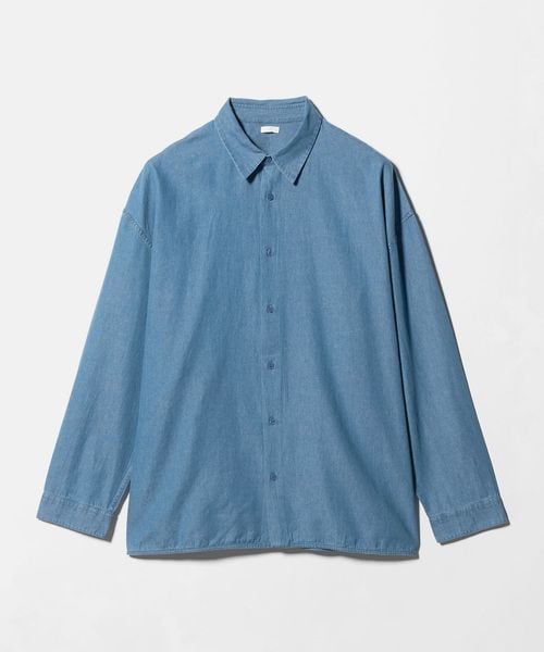 SEEALL/＜SEEALL＞DENIM REGULAR COLLAR SHIRTS/デニム シャツ/シャツ / ブラウス