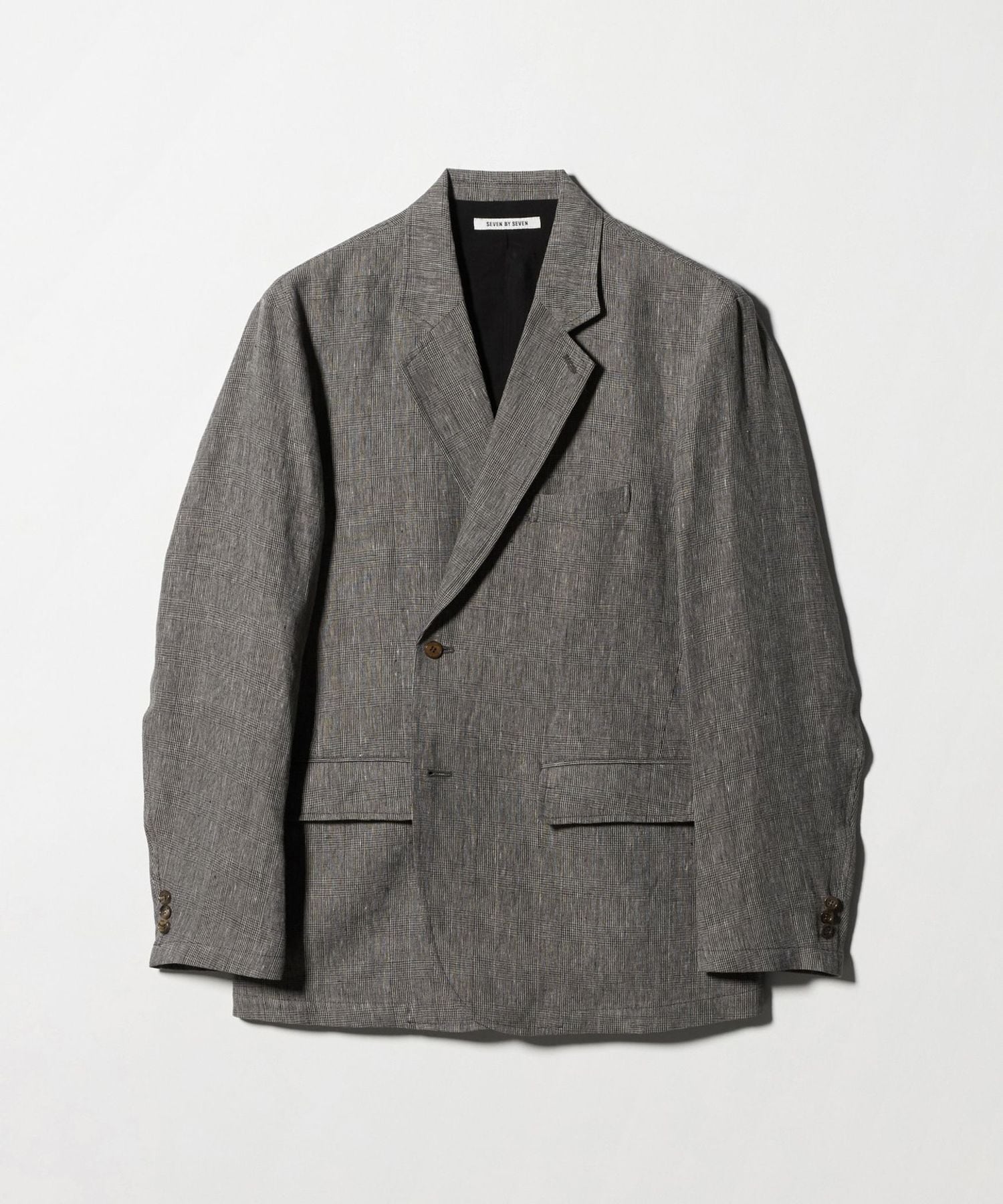 ジャケット・アウター Embossed Glen Check Coating Jacket GLEN CHECK TWEED COAT - Yonetomi STORE ONLINE｜ヨネトミストア