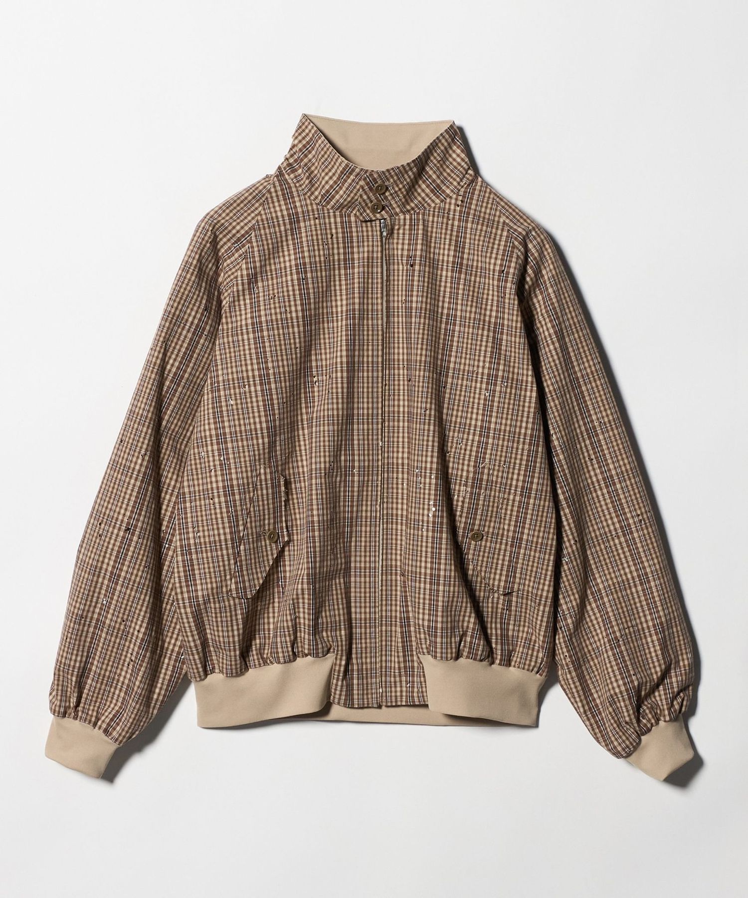 CLASS＞BROKEN CHECK BLOUSON/ブロークン チェック ブルゾン