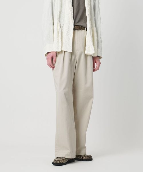 District/＜District＞コットン ツイル オーバーダイ 2プリーツ パンツ/チノパンツ