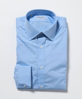 Charvet/＜Charvet＞ライトブルー セミワイドカラー シャツ/シャツ / ブラウス