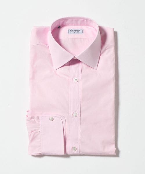 Charvet/＜Charvet＞ピンク セミワイドカラー シャツ/シャツ / ブラウス