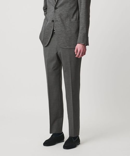 UNITED ARROWS/トロピカル サイドエクステンド ノープリーツ スラックス COMFORT EASY‐MODEL ウォッシャブル タテヨコストレッチ イージーケア/スラックス