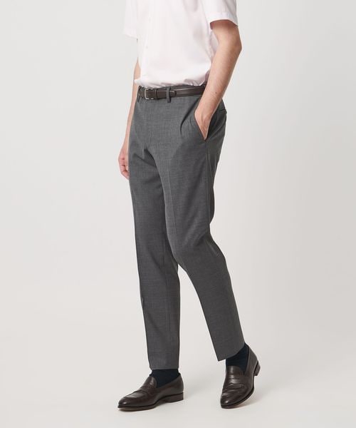 UNITED ARROWS/トロピカル サイドエクステンド ノープリーツ スラックス COMFORT EASY‐MODEL ウォッシャブル タテヨコストレッチ イージーケア/スラックス